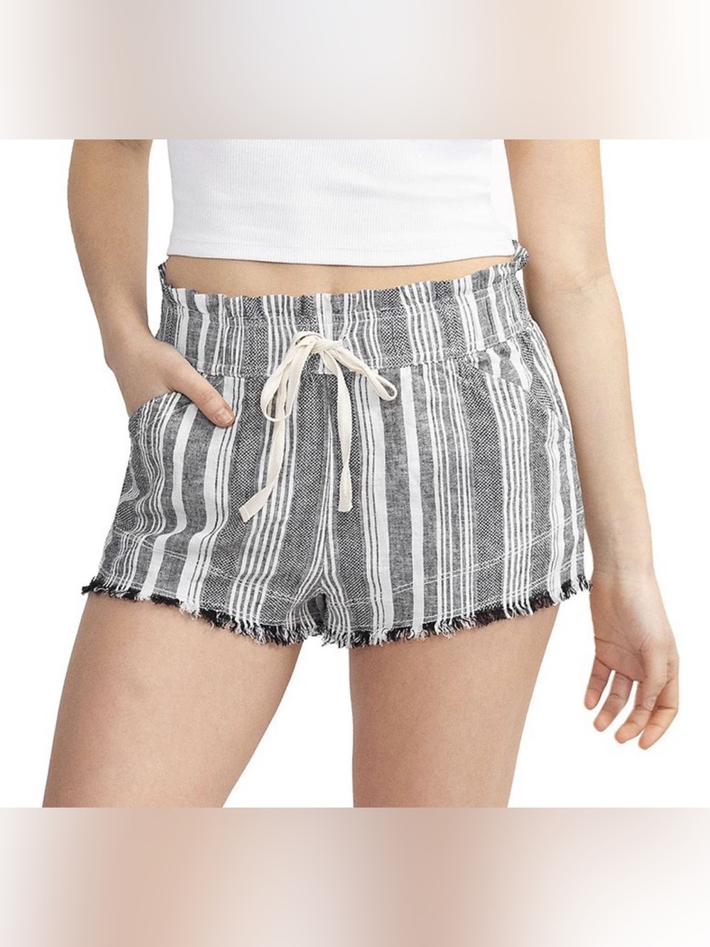 NWT Juniors Madden Girl Tie-Front Beach Shorts